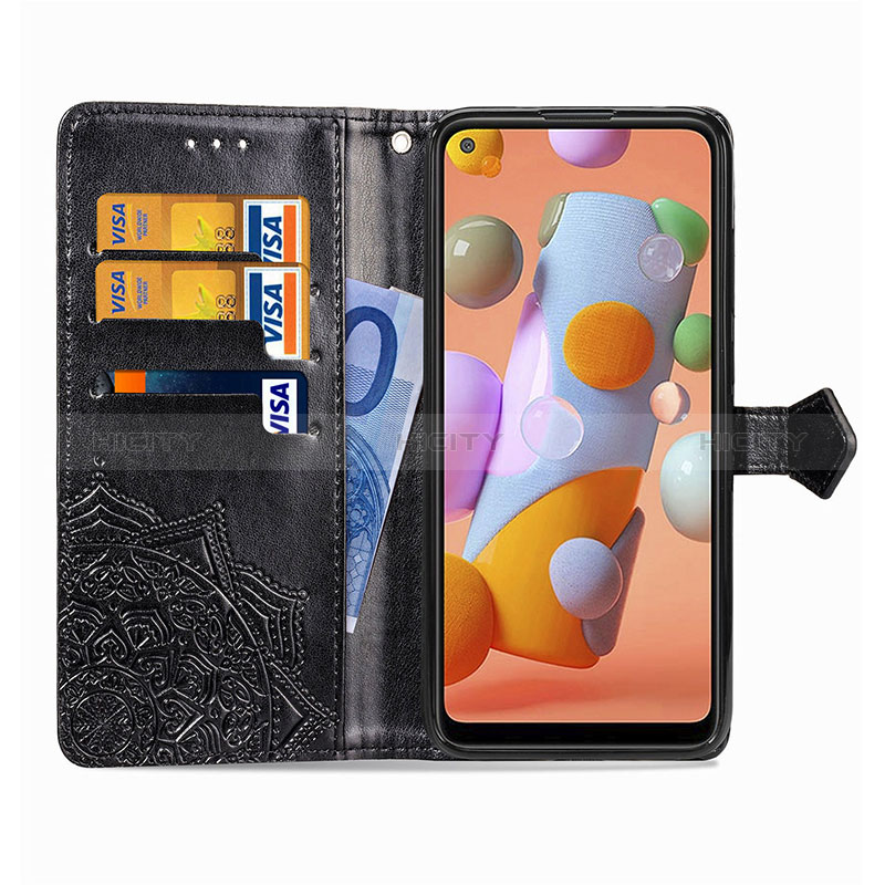 Custodia Portafoglio In Pelle Fantasia Modello Cover con Supporto per Samsung Galaxy M11