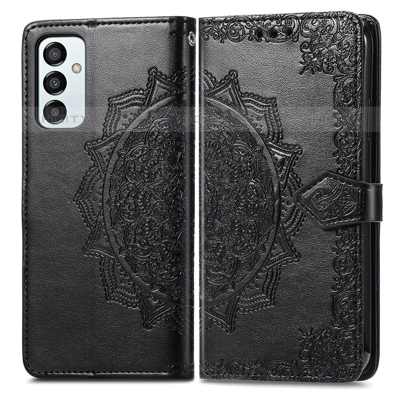 Custodia Portafoglio In Pelle Fantasia Modello Cover con Supporto per Samsung Galaxy M23 5G Nero