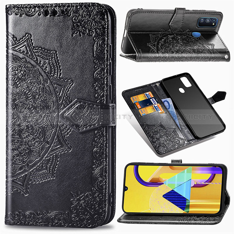 Custodia Portafoglio In Pelle Fantasia Modello Cover con Supporto per Samsung Galaxy M30s