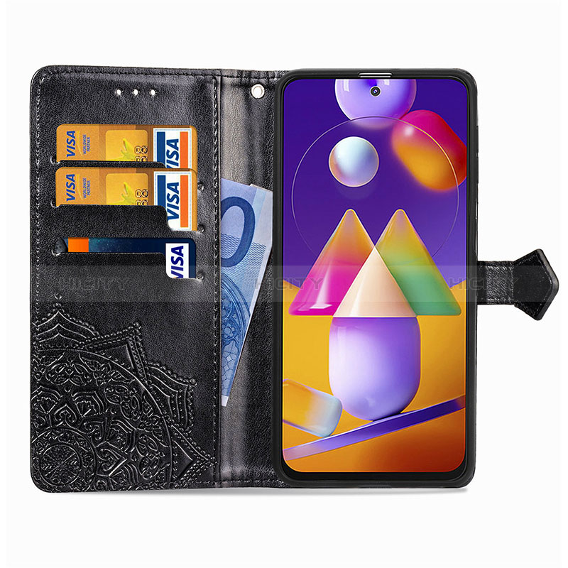 Custodia Portafoglio In Pelle Fantasia Modello Cover con Supporto per Samsung Galaxy M31s