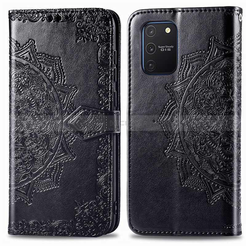 Custodia Portafoglio In Pelle Fantasia Modello Cover con Supporto per Samsung Galaxy M80S Nero