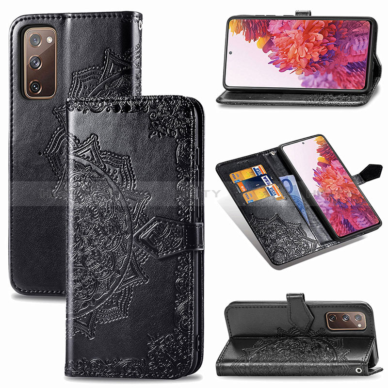 Custodia Portafoglio In Pelle Fantasia Modello Cover con Supporto per Samsung Galaxy S20 FE (2022) 5G