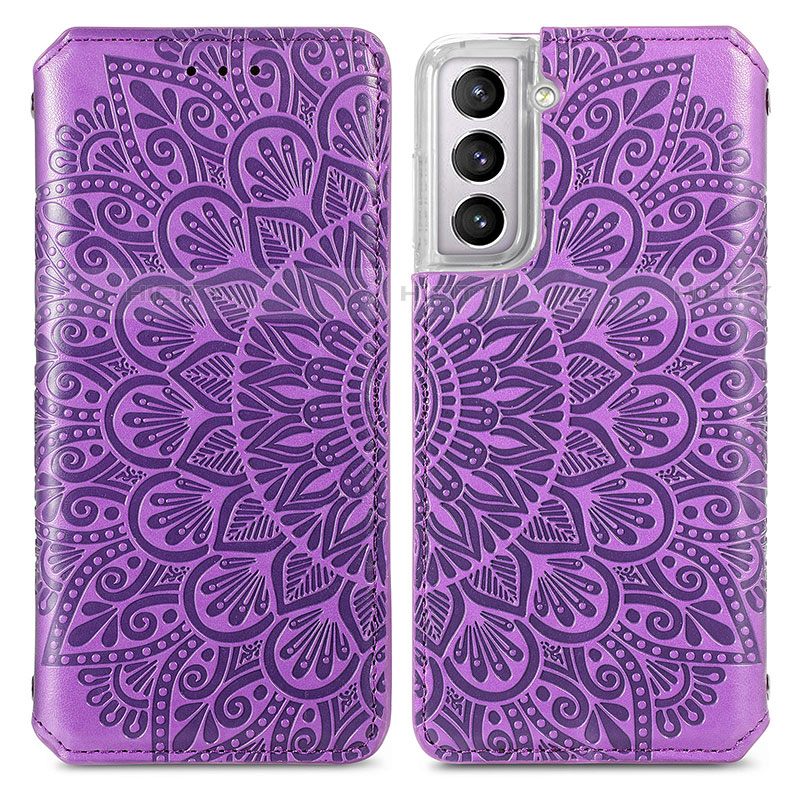 Custodia Portafoglio In Pelle Fantasia Modello Cover con Supporto per Samsung Galaxy S21 5G