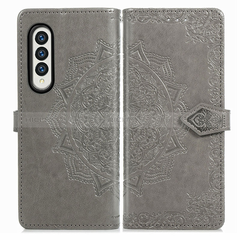 Custodia Portafoglio In Pelle Fantasia Modello Cover con Supporto per Samsung Galaxy Z Fold3 5G