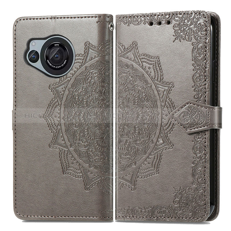 Custodia Portafoglio In Pelle Fantasia Modello Cover con Supporto per Sharp Aquos R8