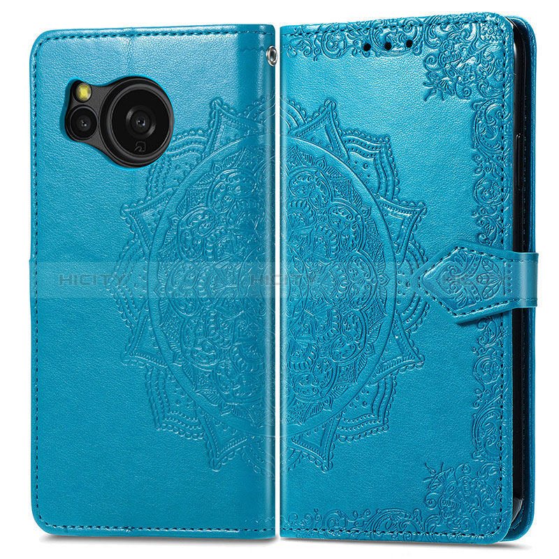 Custodia Portafoglio In Pelle Fantasia Modello Cover con Supporto per Sharp Aquos Sense8