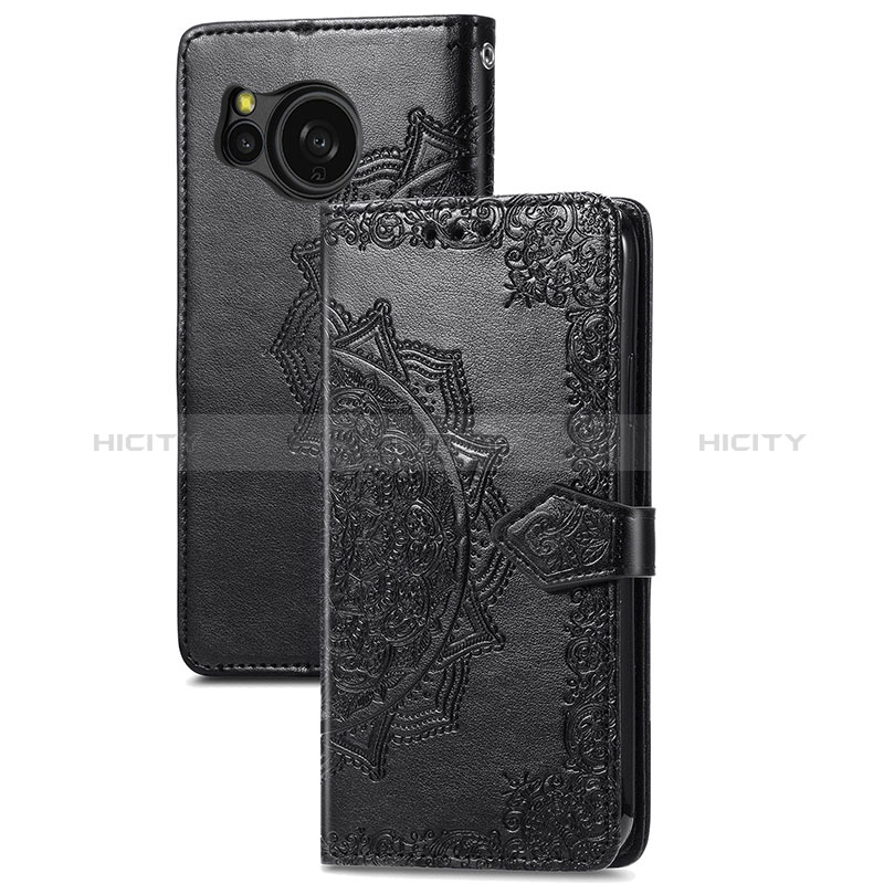 Custodia Portafoglio In Pelle Fantasia Modello Cover con Supporto per Sharp Aquos Sense8