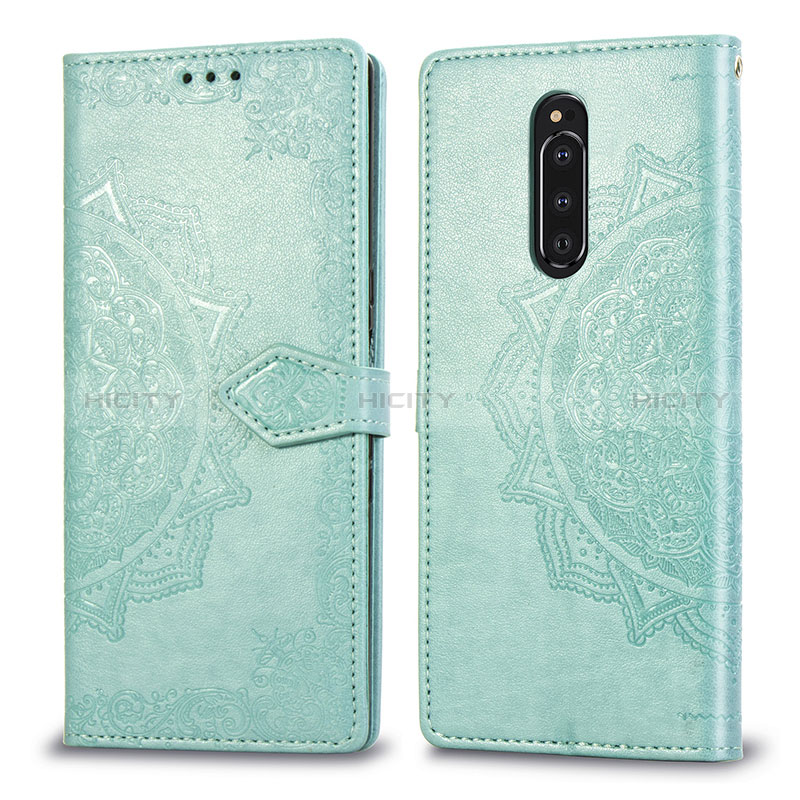 Custodia Portafoglio In Pelle Fantasia Modello Cover con Supporto per Sony Xperia 1