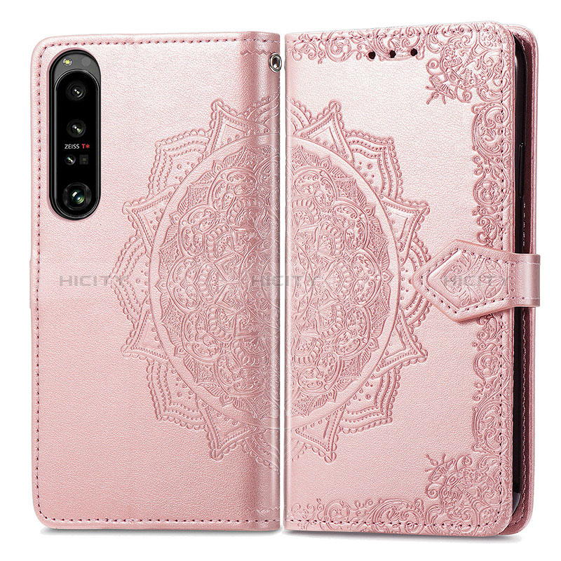 Custodia Portafoglio In Pelle Fantasia Modello Cover con Supporto per Sony Xperia 1 IV