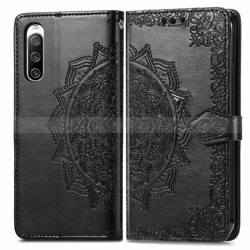 Custodia Portafoglio In Pelle Fantasia Modello Cover con Supporto per Sony Xperia 10 V