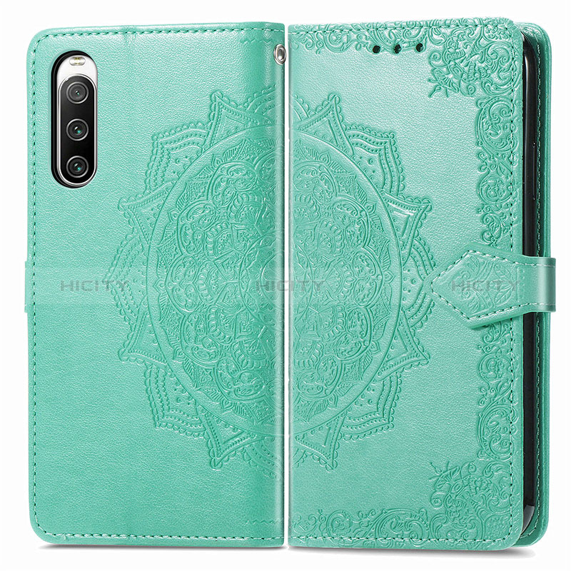 Custodia Portafoglio In Pelle Fantasia Modello Cover con Supporto per Sony Xperia 10 V