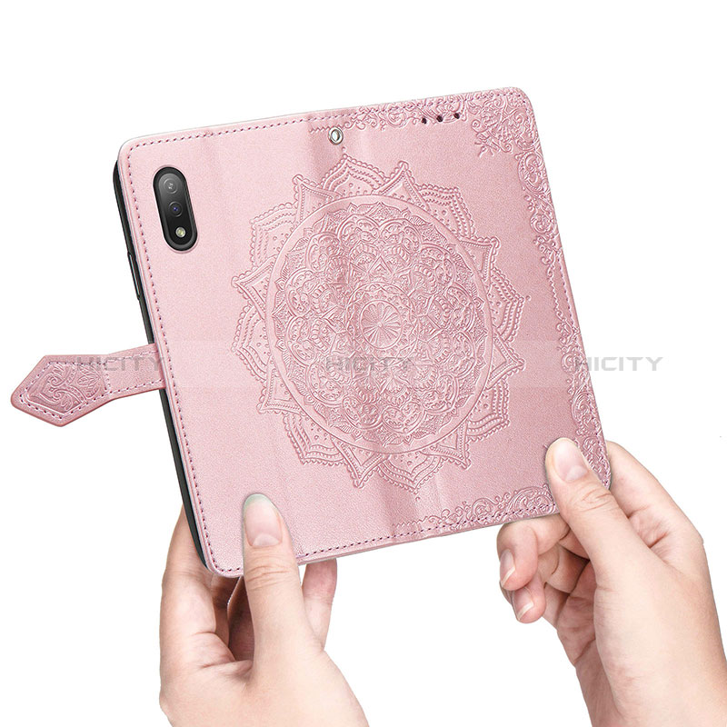 Custodia Portafoglio In Pelle Fantasia Modello Cover con Supporto per Sony Xperia Ace II