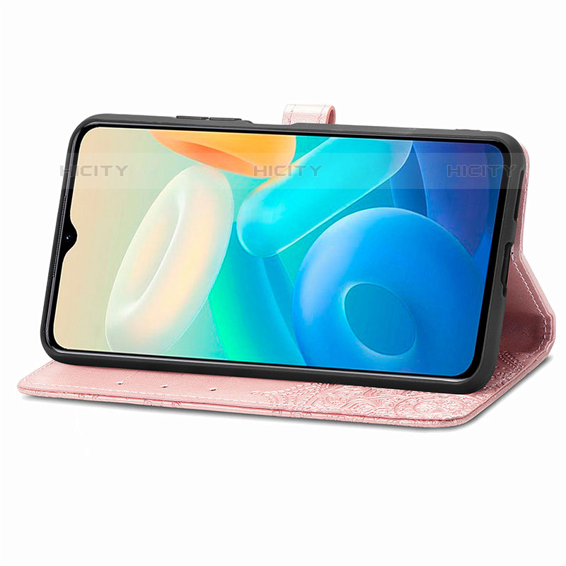 Custodia Portafoglio In Pelle Fantasia Modello Cover con Supporto per Vivo iQOO Z6 Lite 5G