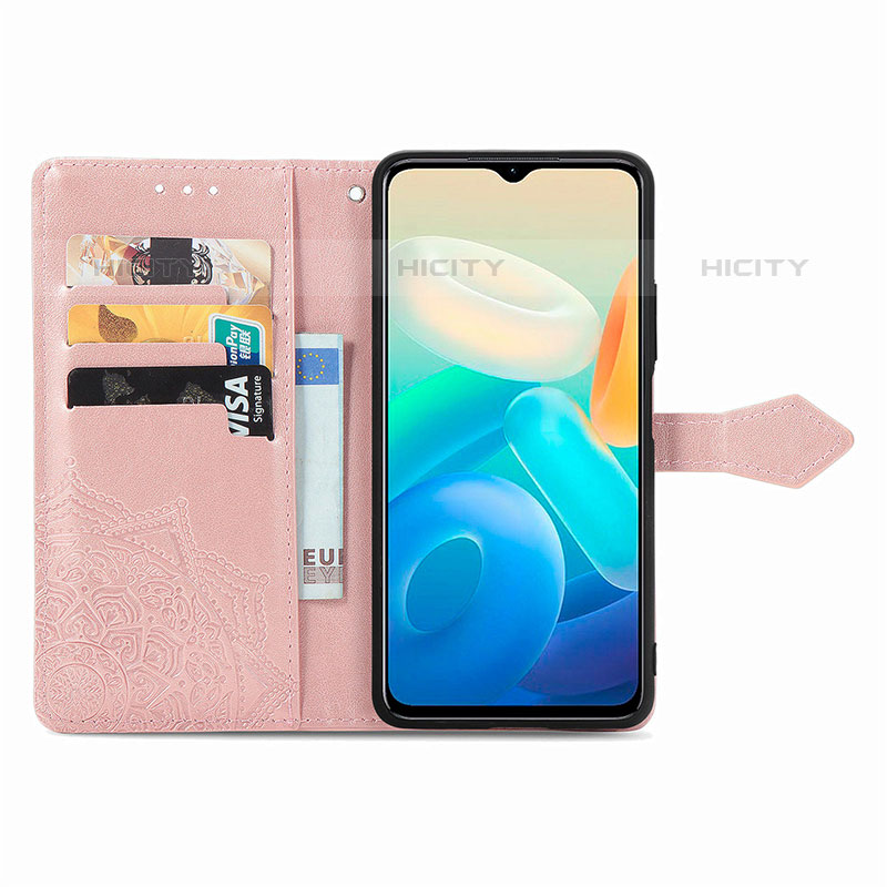 Custodia Portafoglio In Pelle Fantasia Modello Cover con Supporto per Vivo iQOO Z6 Lite 5G