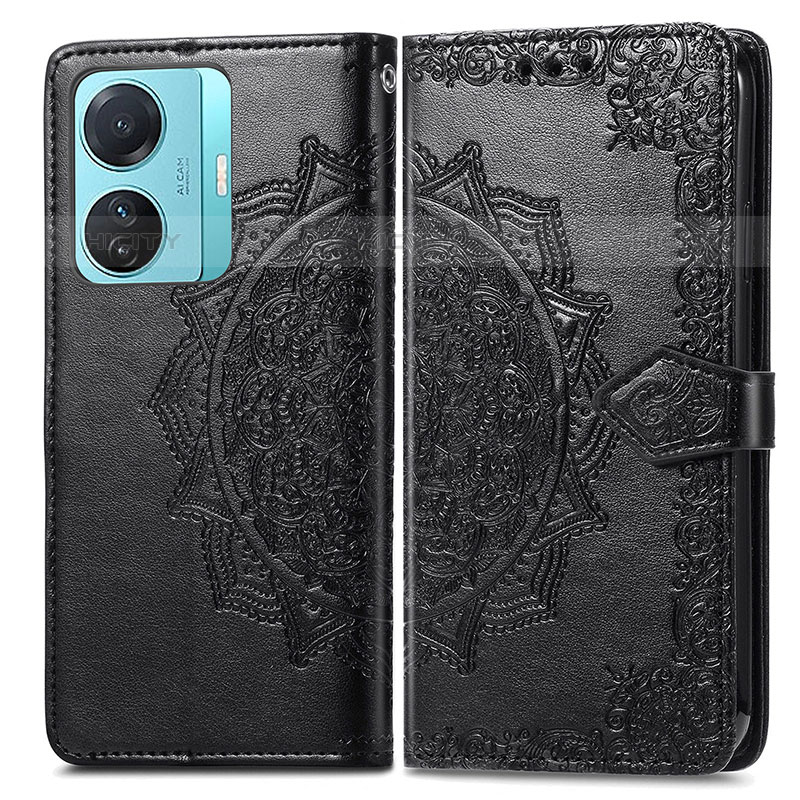 Custodia Portafoglio In Pelle Fantasia Modello Cover con Supporto per Vivo iQOO Z6 Pro 5G