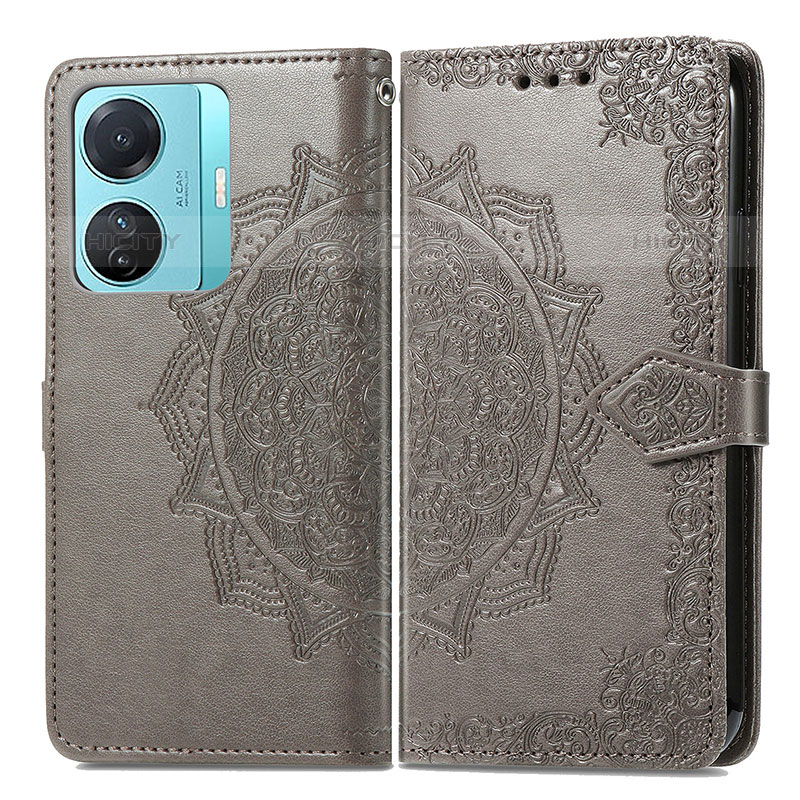 Custodia Portafoglio In Pelle Fantasia Modello Cover con Supporto per Vivo iQOO Z6 Pro 5G