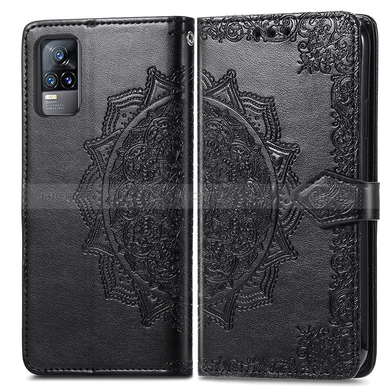 Custodia Portafoglio In Pelle Fantasia Modello Cover con Supporto per Vivo V21e 4G