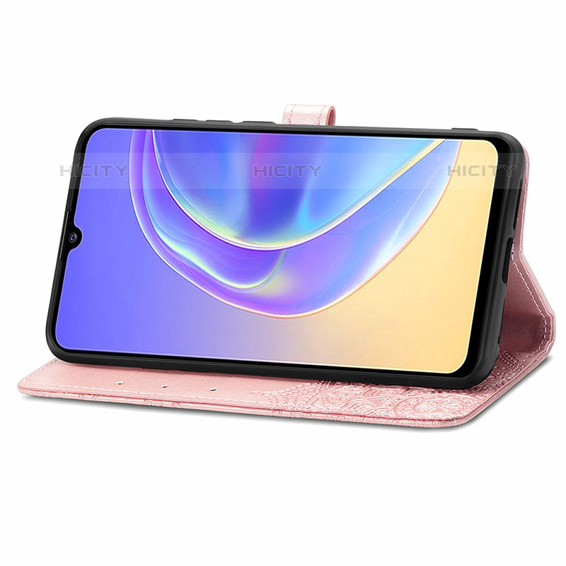 Custodia Portafoglio In Pelle Fantasia Modello Cover con Supporto per Vivo V21e 5G