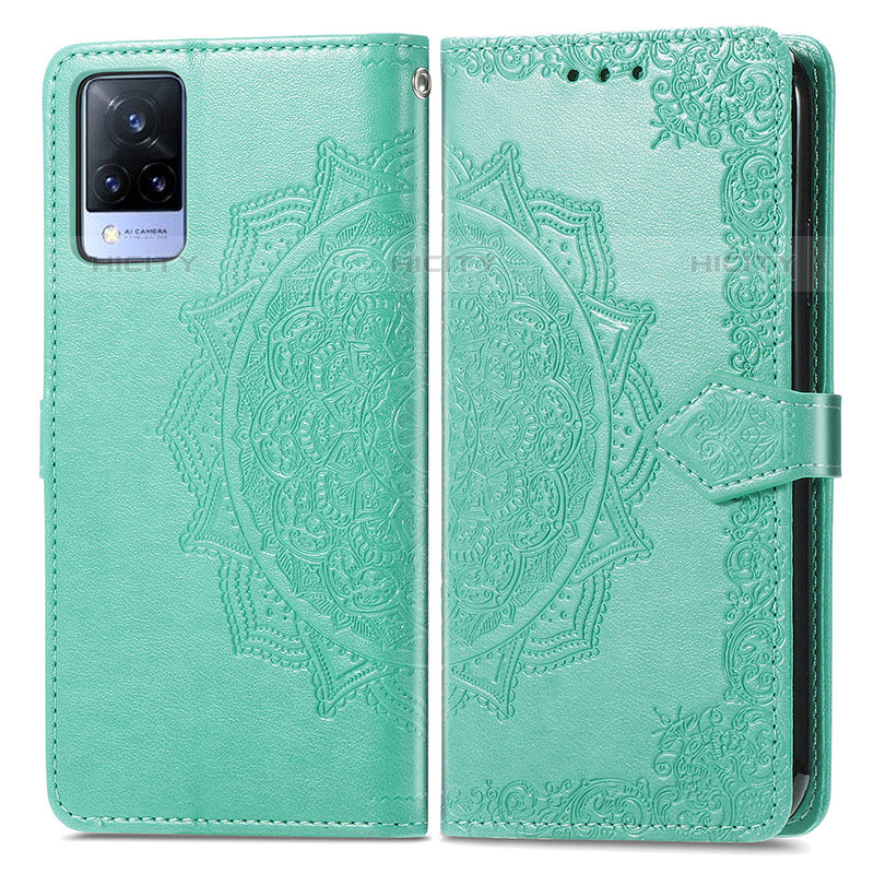 Custodia Portafoglio In Pelle Fantasia Modello Cover con Supporto per Vivo V21s 5G