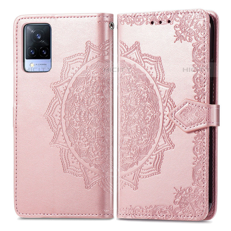 Custodia Portafoglio In Pelle Fantasia Modello Cover con Supporto per Vivo V21s 5G