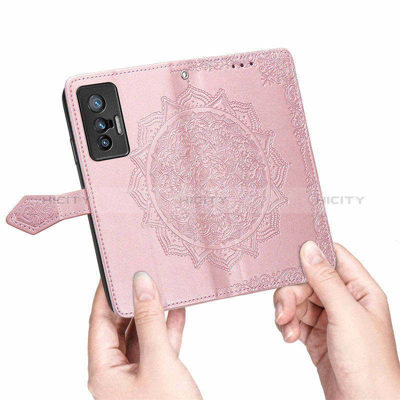 Custodia Portafoglio In Pelle Fantasia Modello Cover con Supporto per Vivo X70 5G