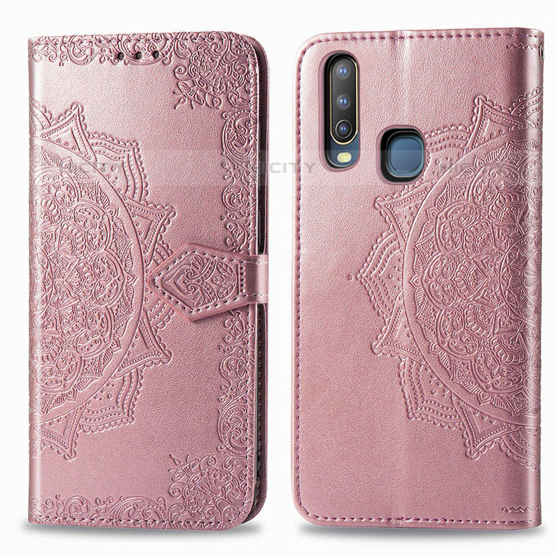 Custodia Portafoglio In Pelle Fantasia Modello Cover con Supporto per Vivo Y11