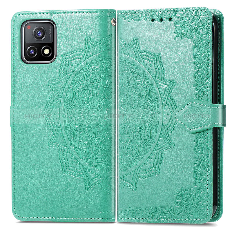 Custodia Portafoglio In Pelle Fantasia Modello Cover con Supporto per Vivo Y31s 5G Verde