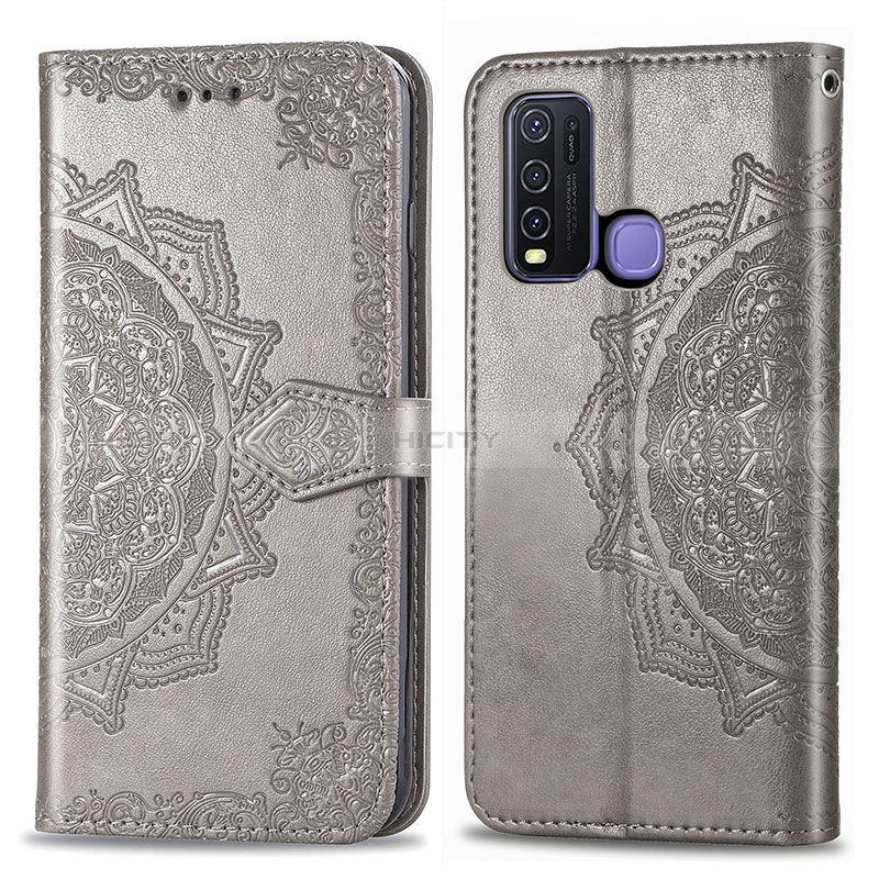 Custodia Portafoglio In Pelle Fantasia Modello Cover con Supporto per Vivo Y50