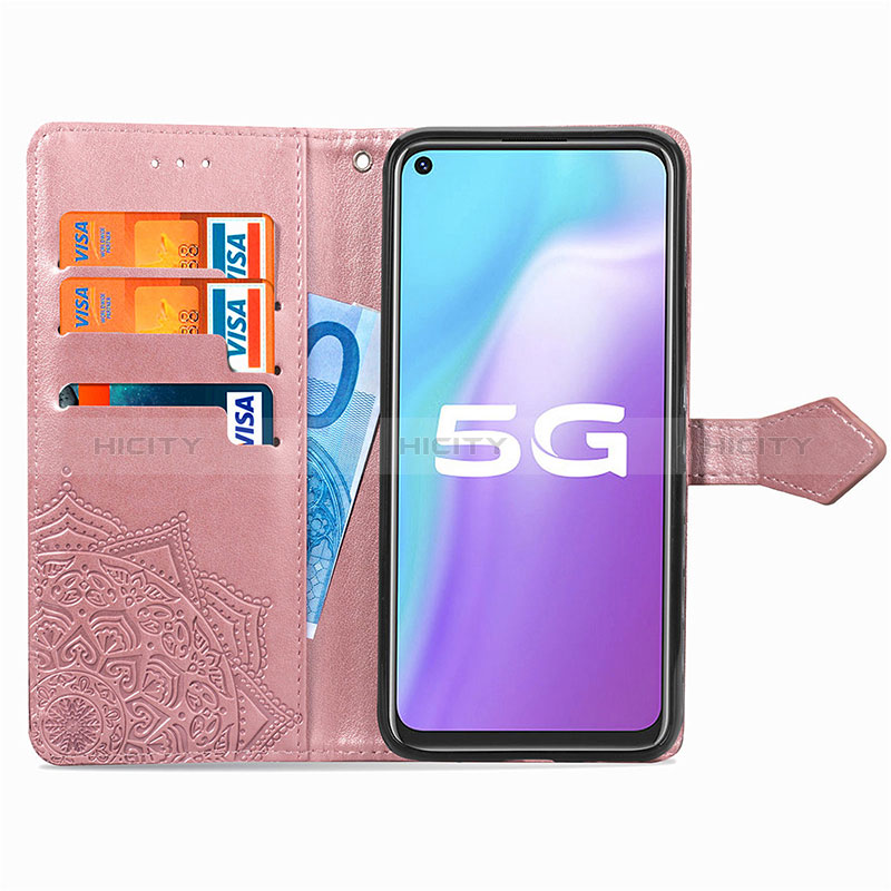 Custodia Portafoglio In Pelle Fantasia Modello Cover con Supporto per Vivo Y51s 5G