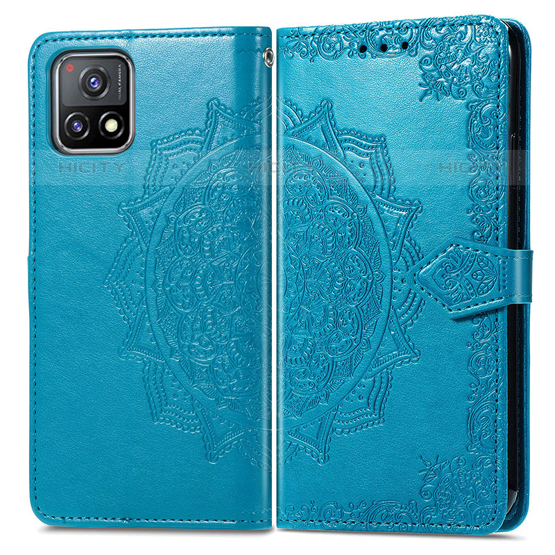 Custodia Portafoglio In Pelle Fantasia Modello Cover con Supporto per Vivo Y52s 5G Blu