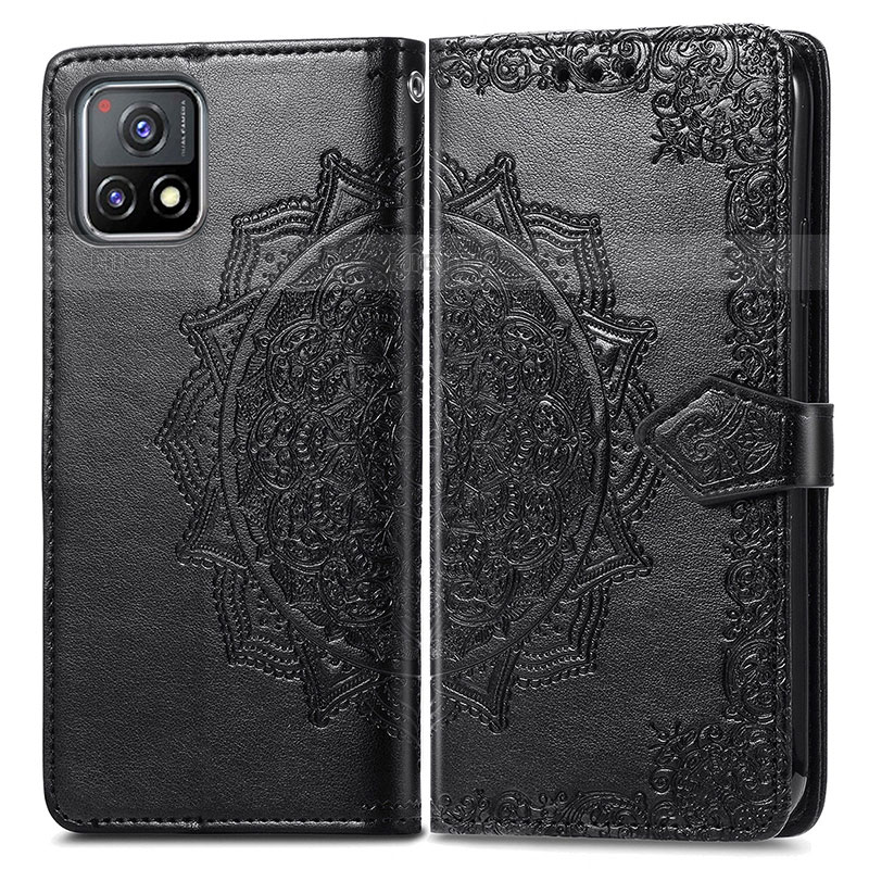 Custodia Portafoglio In Pelle Fantasia Modello Cover con Supporto per Vivo Y52s 5G Nero