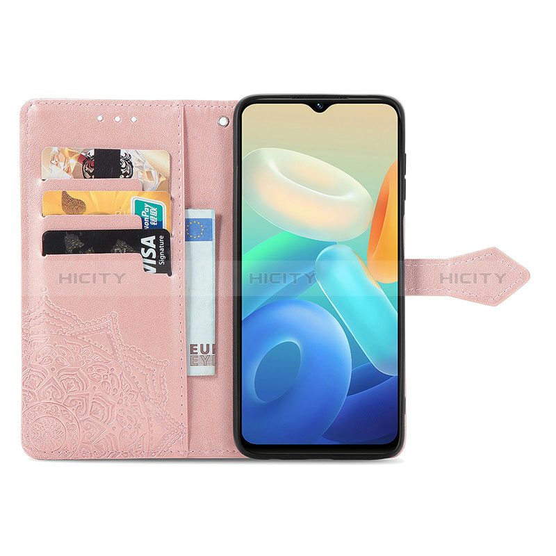 Custodia Portafoglio In Pelle Fantasia Modello Cover con Supporto per Vivo Y55s 5G