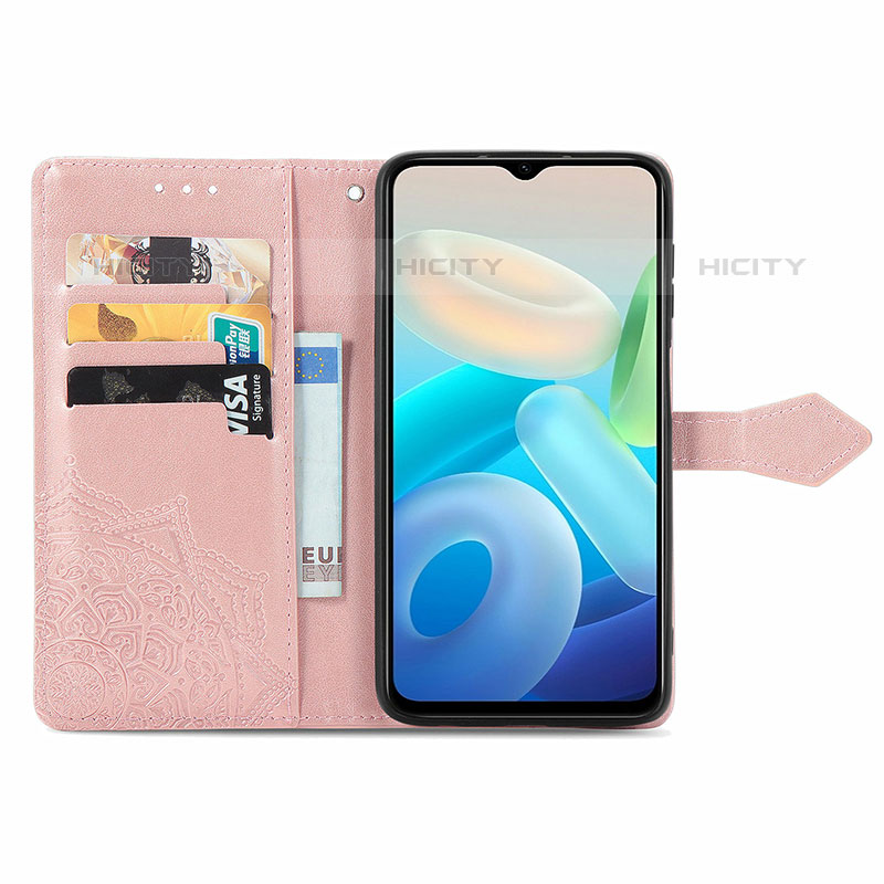 Custodia Portafoglio In Pelle Fantasia Modello Cover con Supporto per Vivo Y74s 5G