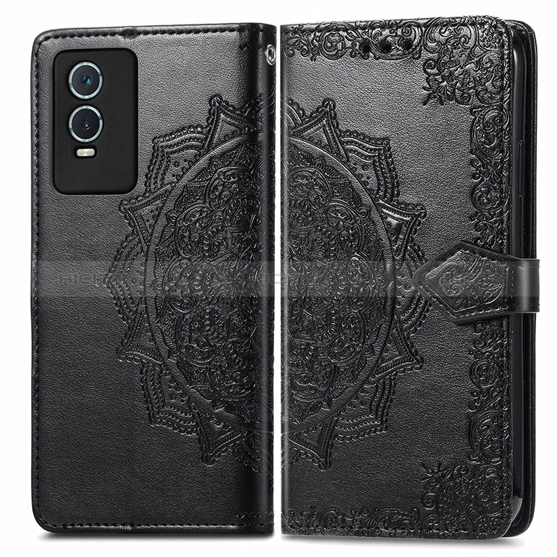 Custodia Portafoglio In Pelle Fantasia Modello Cover con Supporto per Vivo Y76s 5G