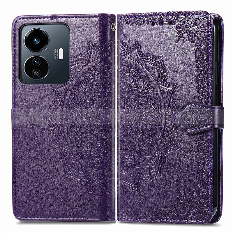 Custodia Portafoglio In Pelle Fantasia Modello Cover con Supporto per Vivo Y77 5G