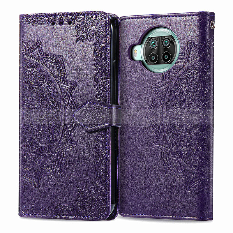 Custodia Portafoglio In Pelle Fantasia Modello Cover con Supporto per Xiaomi Mi 10T Lite 5G Viola