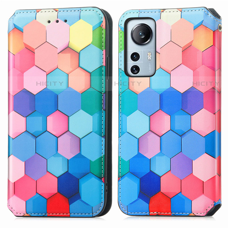 Custodia Portafoglio In Pelle Fantasia Modello Cover con Supporto per Xiaomi Mi 12S Pro 5G