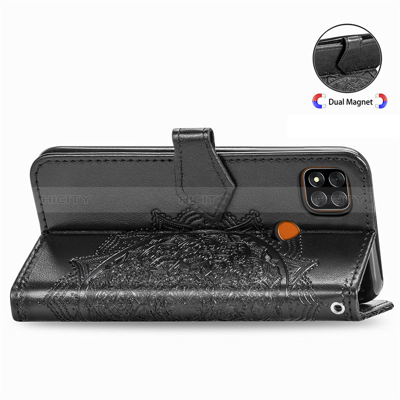 Custodia Portafoglio In Pelle Fantasia Modello Cover con Supporto per Xiaomi POCO C3