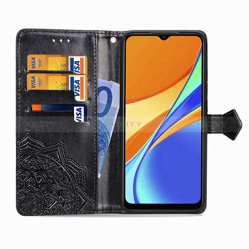 Custodia Portafoglio In Pelle Fantasia Modello Cover con Supporto per Xiaomi POCO C3