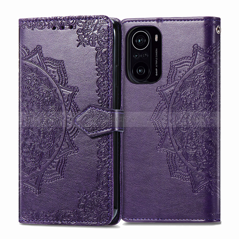 Custodia Portafoglio In Pelle Fantasia Modello Cover con Supporto per Xiaomi Poco F3 5G