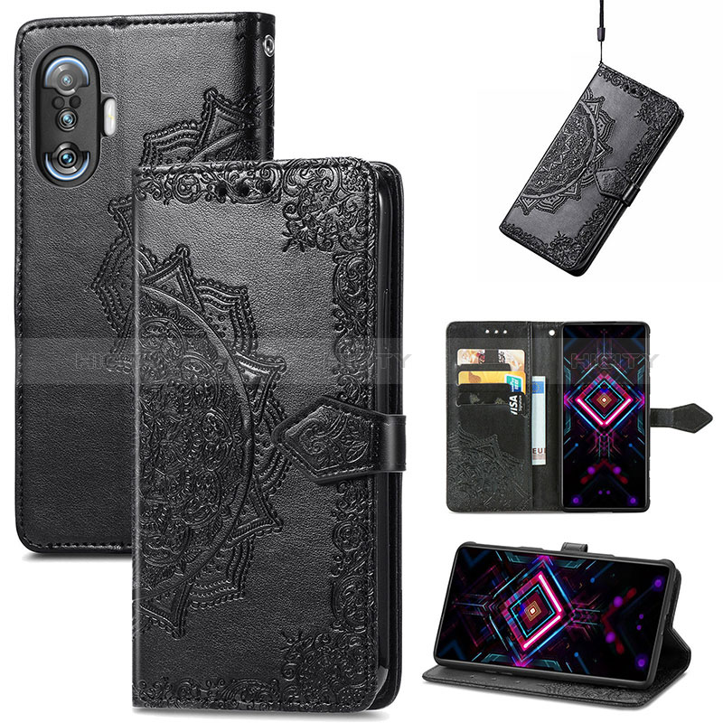 Custodia Portafoglio In Pelle Fantasia Modello Cover con Supporto per Xiaomi Poco F3 GT 5G