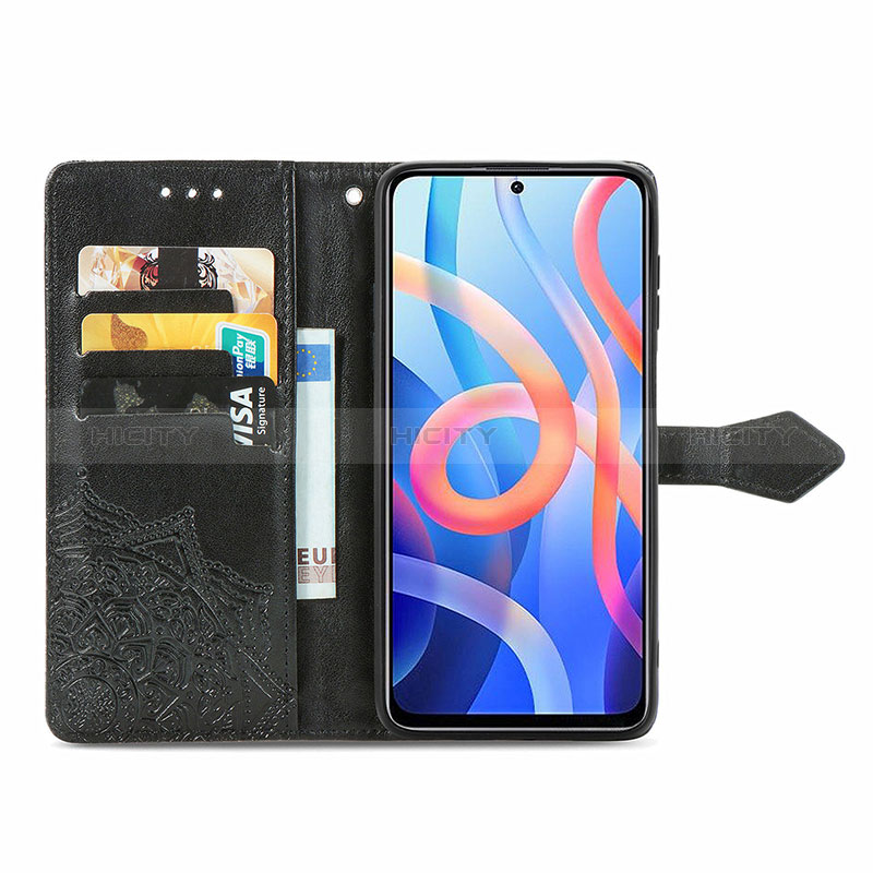 Custodia Portafoglio In Pelle Fantasia Modello Cover con Supporto per Xiaomi Poco M4 Pro 5G