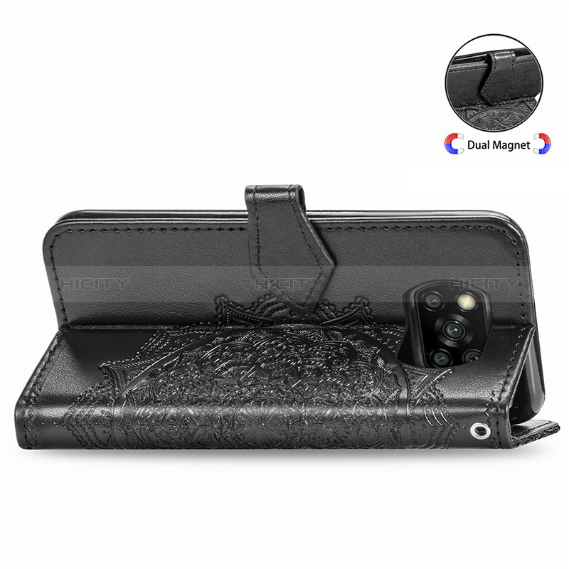 Custodia Portafoglio In Pelle Fantasia Modello Cover con Supporto per Xiaomi Poco X3 NFC