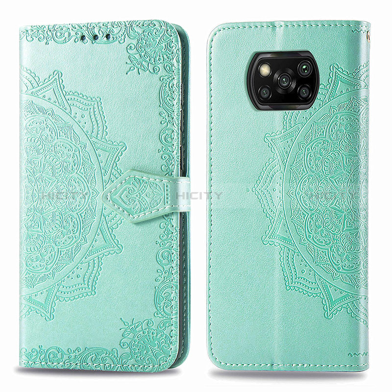 Custodia Portafoglio In Pelle Fantasia Modello Cover con Supporto per Xiaomi Poco X3 NFC