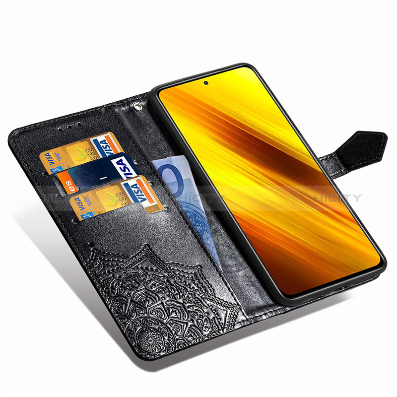 Custodia Portafoglio In Pelle Fantasia Modello Cover con Supporto per Xiaomi Poco X3 Pro