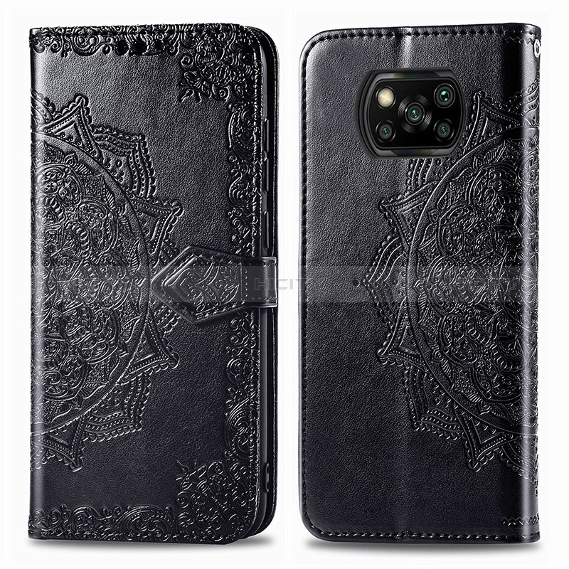 Custodia Portafoglio In Pelle Fantasia Modello Cover con Supporto per Xiaomi Poco X3 Pro