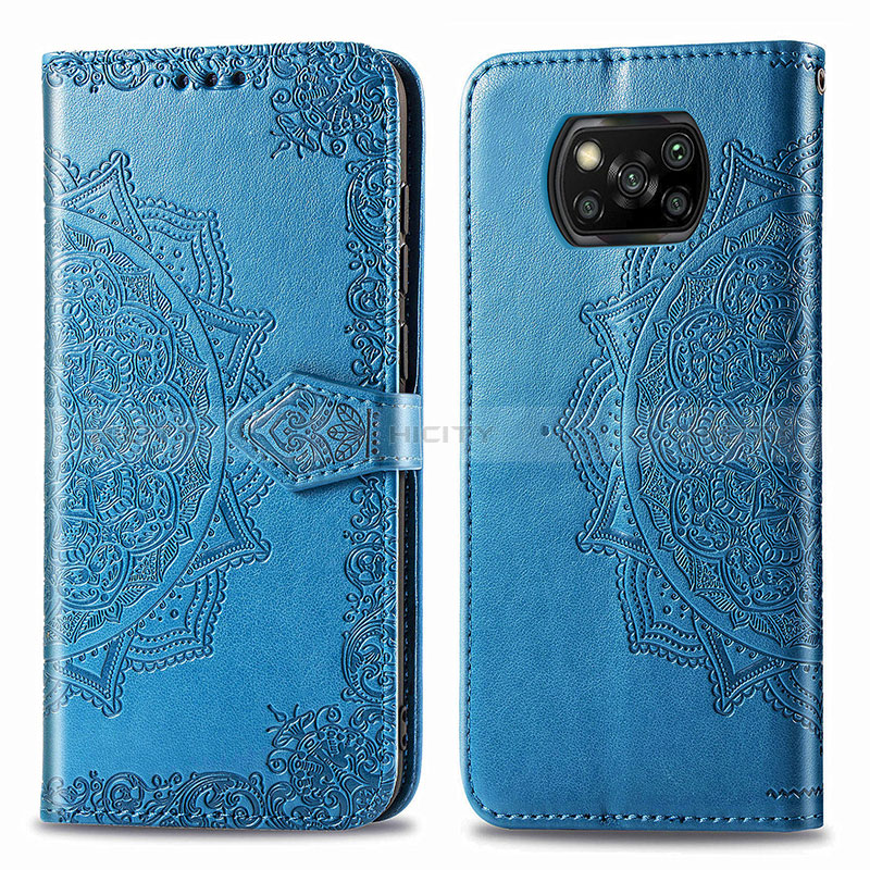 Custodia Portafoglio In Pelle Fantasia Modello Cover con Supporto per Xiaomi Poco X3 Pro