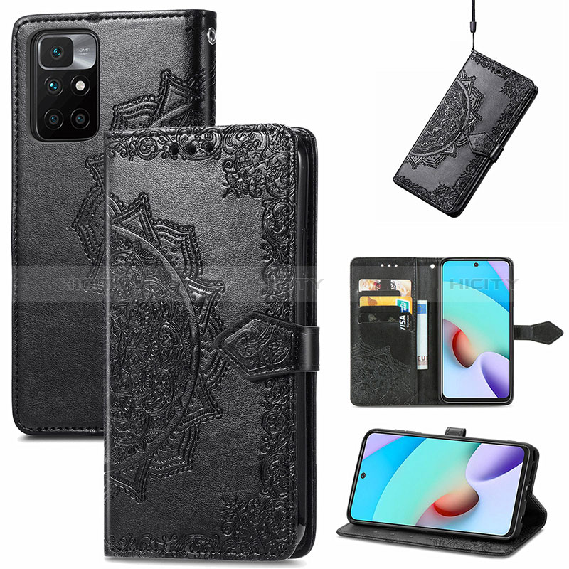 Custodia Portafoglio In Pelle Fantasia Modello Cover con Supporto per Xiaomi Redmi 10 (2022)