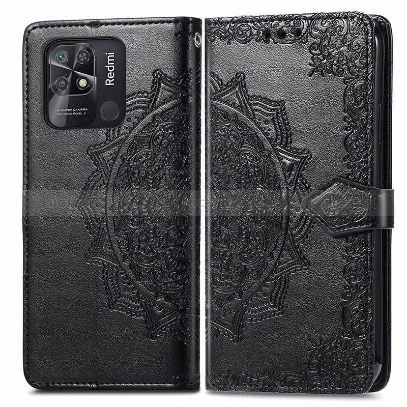 Custodia Portafoglio In Pelle Fantasia Modello Cover con Supporto per Xiaomi Redmi 10C 4G