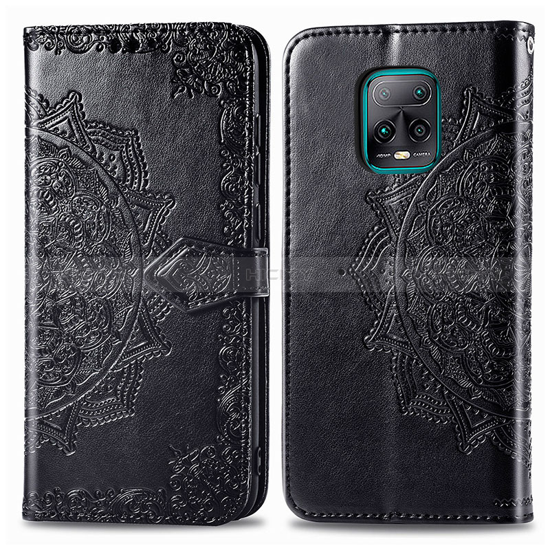 Custodia Portafoglio In Pelle Fantasia Modello Cover con Supporto per Xiaomi Redmi 10X 5G Nero